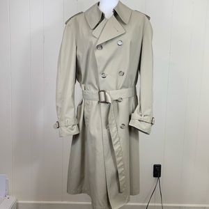 Vintage London Fog Belted Trench Coat Sz L